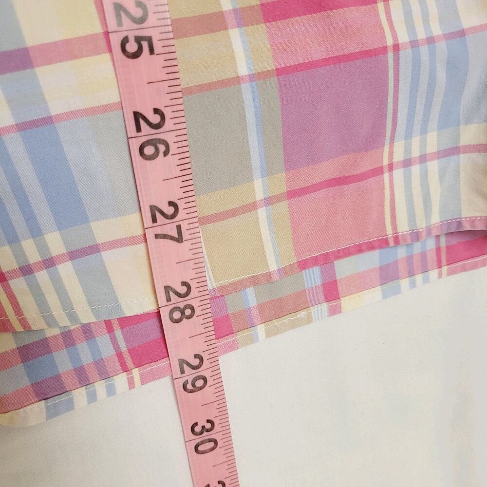 Bonobos Shirt Mens XL Pink Plaid Colorful Career Business Casual Preppy Spring - Picture 8 of 10